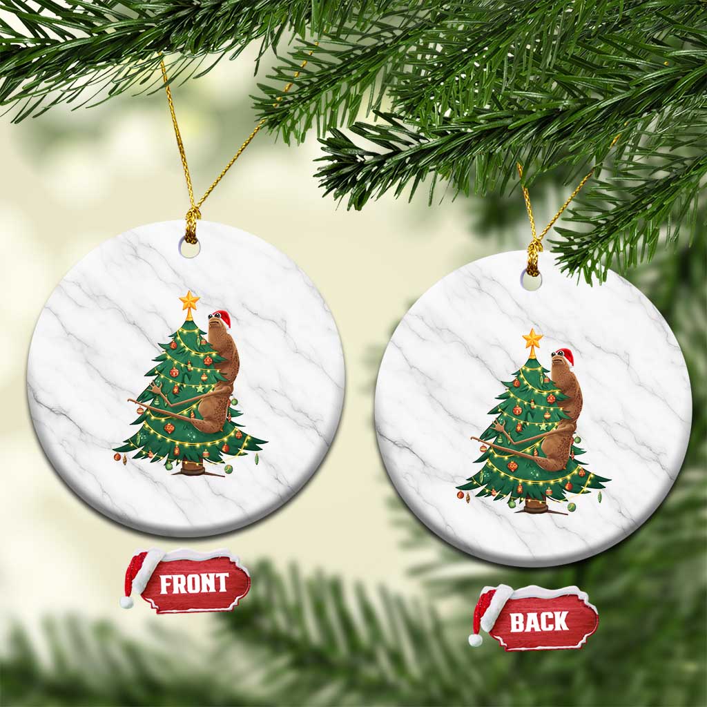 Marcus The Worm Robert Meme Funny Christmas Ceramic Ornament - Wonder Print Shop