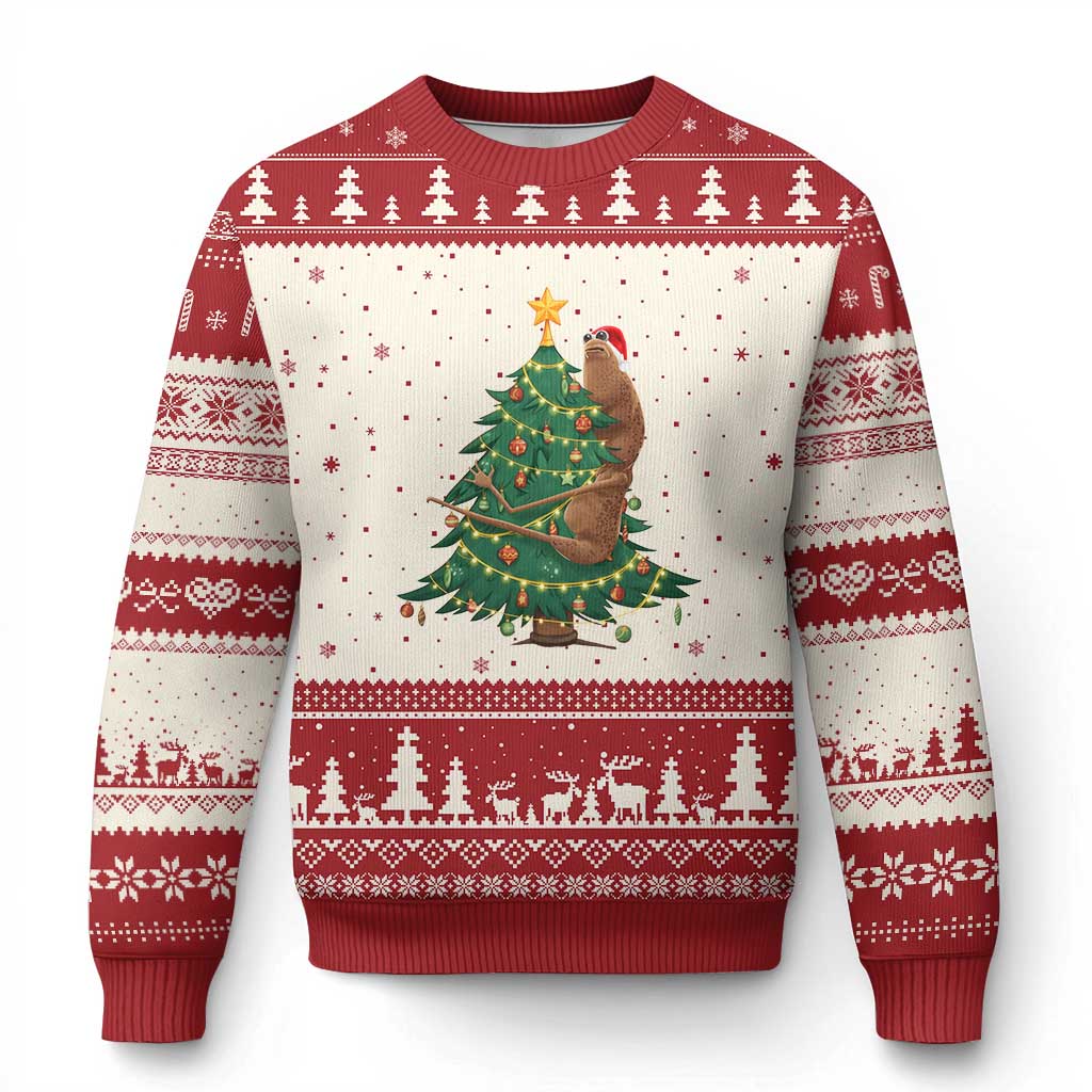 Marcus The Worm Robert Meme Funny Xmas Ugly Christmas Sweater - Wonder Print Shop