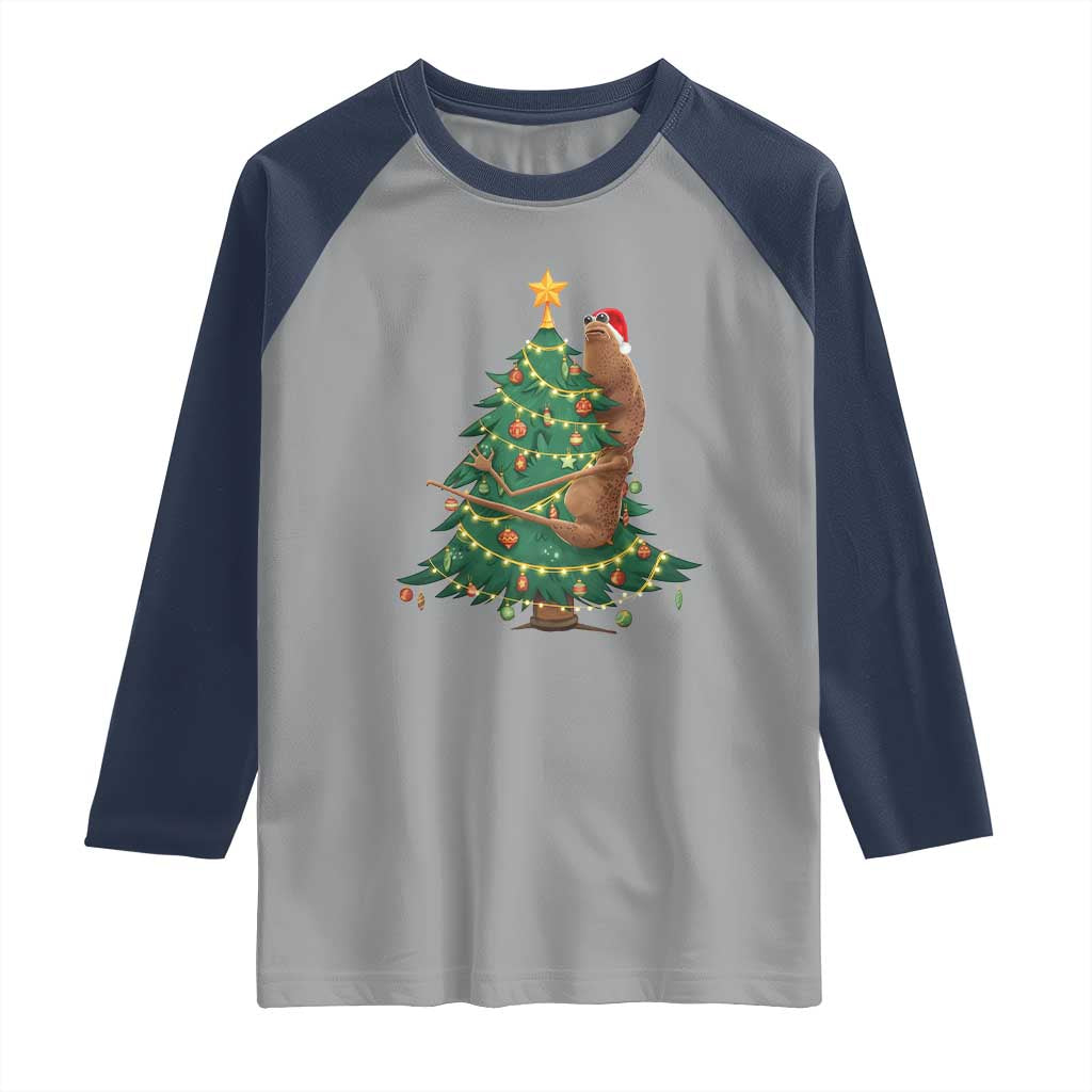 Marcus The Worm Robert Meme Funny Christmas Raglan Shirt - Wonder Print Shop