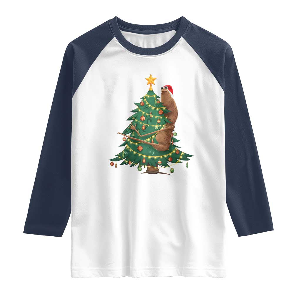 Marcus The Worm Robert Meme Funny Christmas Raglan Shirt - Wonder Print Shop
