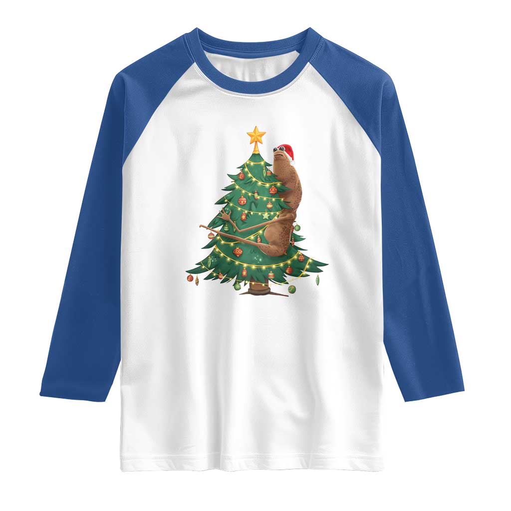 Marcus The Worm Robert Meme Funny Christmas Raglan Shirt - Wonder Print Shop