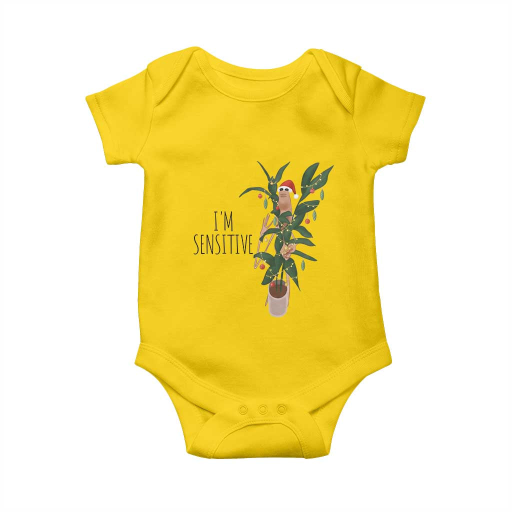 Marcus The Worm Robert Christmas Meme Baby Onesie I Am Sensitive - Wonder Print Shop