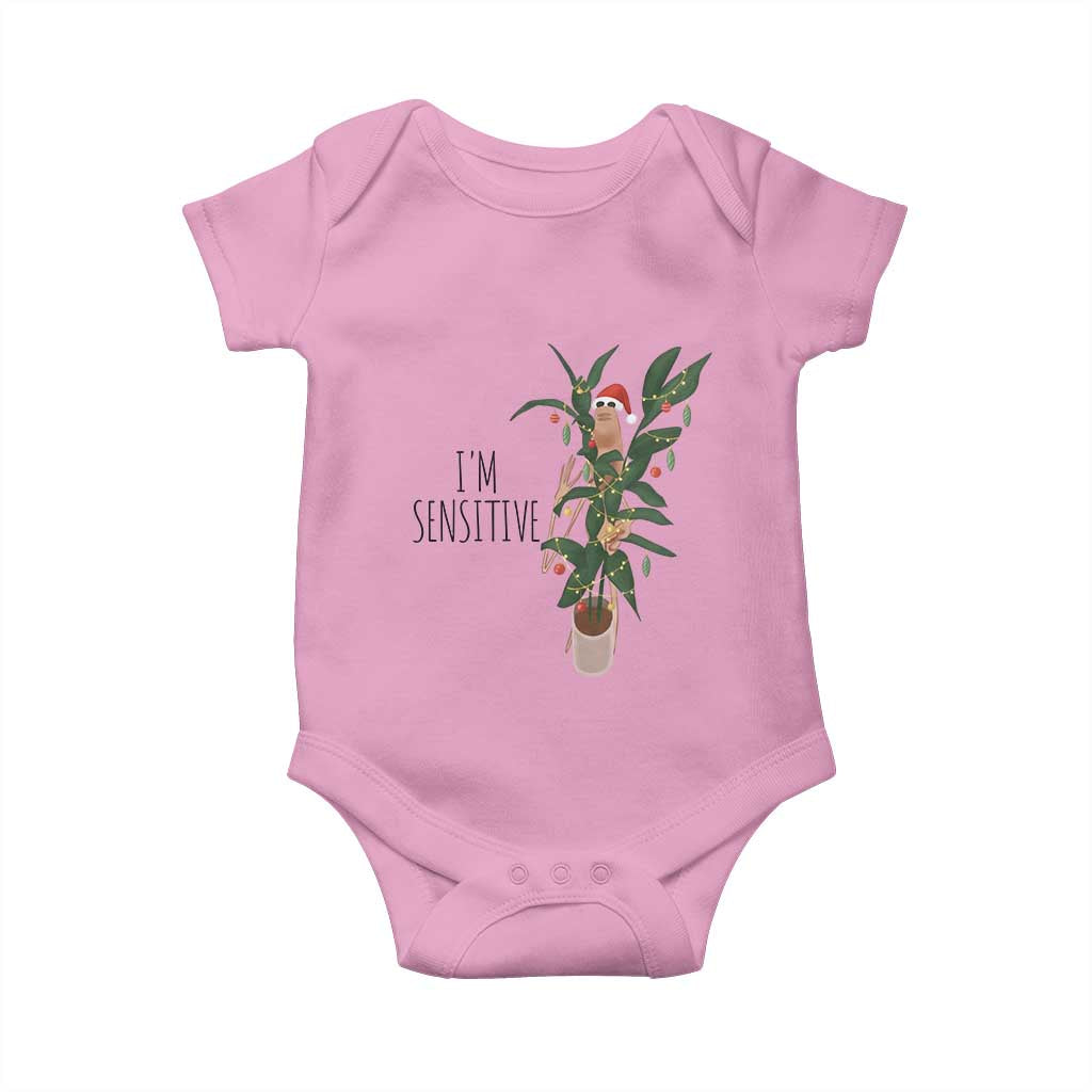 Marcus The Worm Robert Christmas Meme Baby Onesie I Am Sensitive - Wonder Print Shop