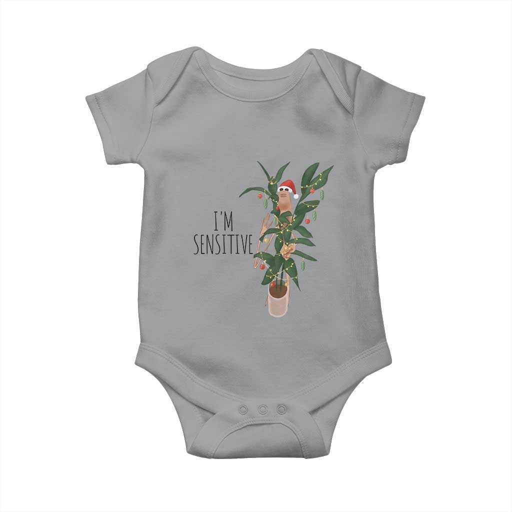 Marcus The Worm Robert Christmas Meme Baby Onesie I Am Sensitive - Wonder Print Shop