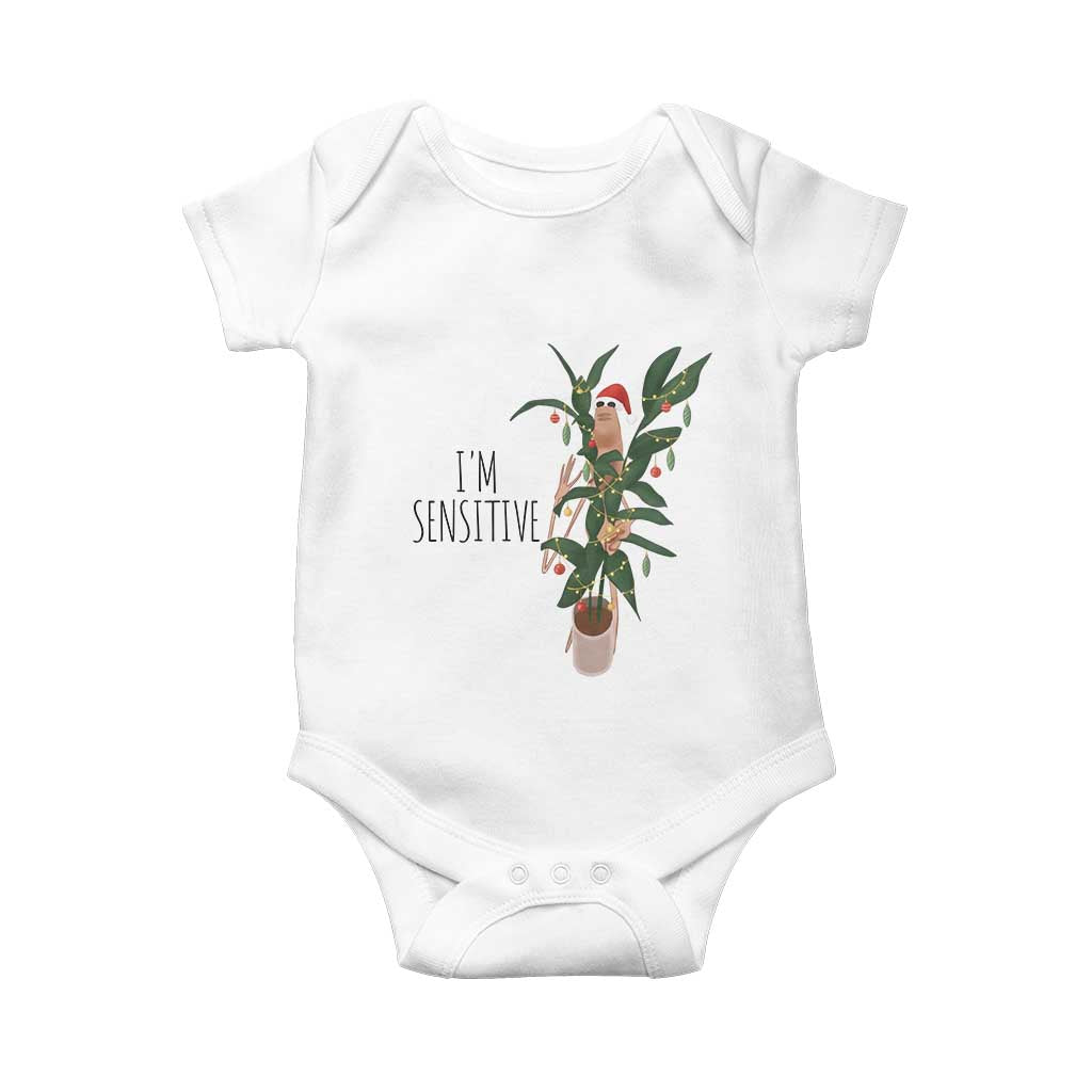 Marcus The Worm Robert Christmas Meme Baby Onesie I Am Sensitive - Wonder Print Shop