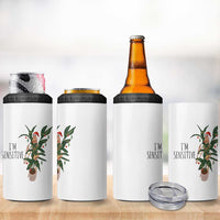 Marcus The Worm Robert Christmas Meme 4 in 1 Can Cooler Tumbler I Am Sensitive - Wonder Print Shop
