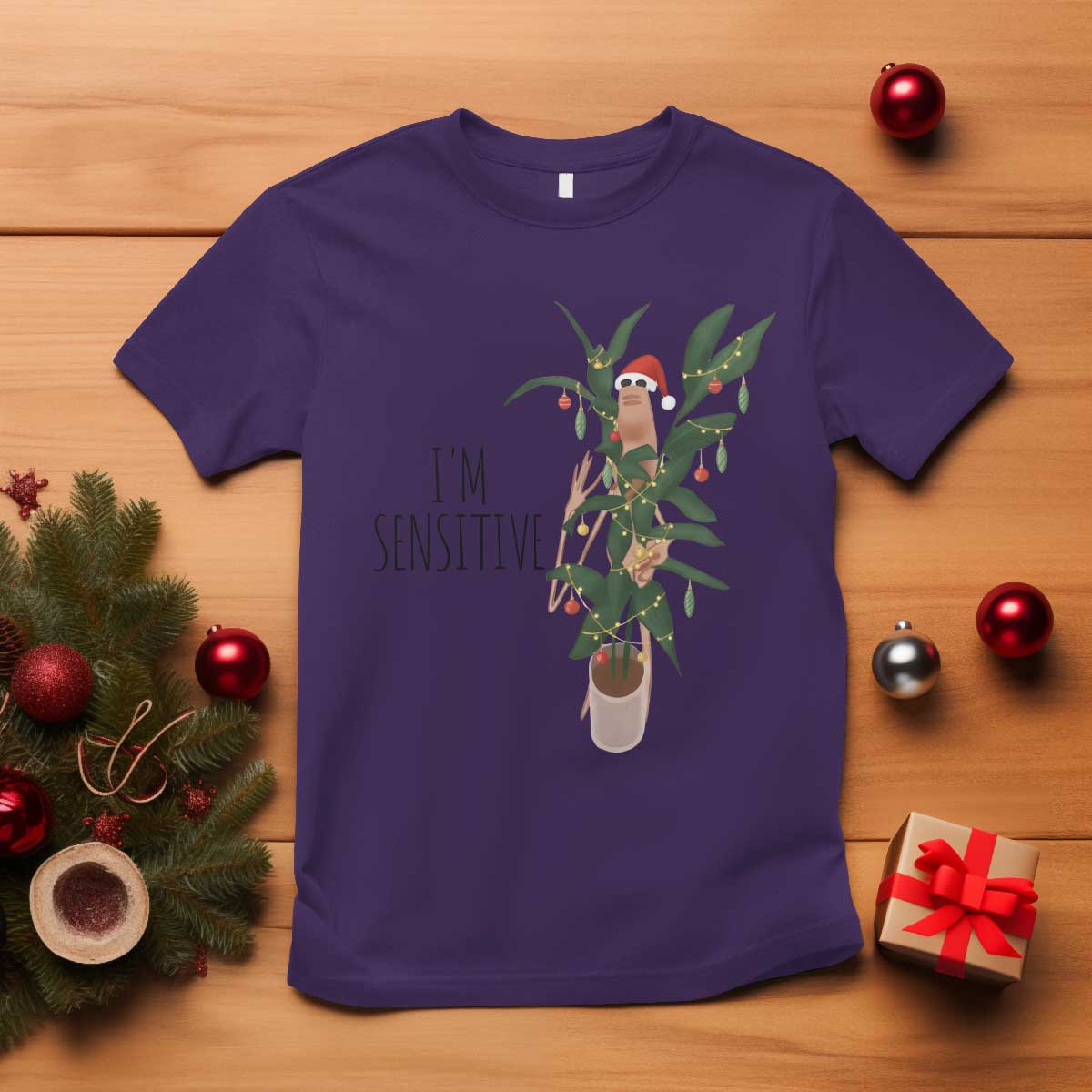 Marcus The Worm Robert Christmas Meme T Shirt I Am Sensitive - Wonder Print Shop