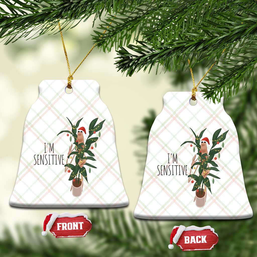 Marcus The Worm Robert Christmas Meme Ceramic Ornament I Am Sensitive - Wonder Print Shop