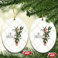 Marcus The Worm Robert Christmas Meme Ceramic Ornament I Am Sensitive - Wonder Print Shop