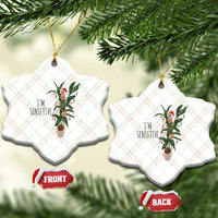 Marcus The Worm Robert Christmas Meme Ceramic Ornament I Am Sensitive - Wonder Print Shop