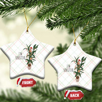 Marcus The Worm Robert Christmas Meme Ceramic Ornament I Am Sensitive - Wonder Print Shop