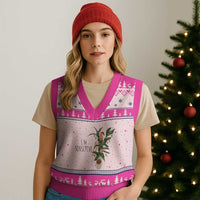 Marcus The Worm Robert Xmas Meme V-Neck Knit Sweater Vest I Am Sensitive - Wonder Print Shop