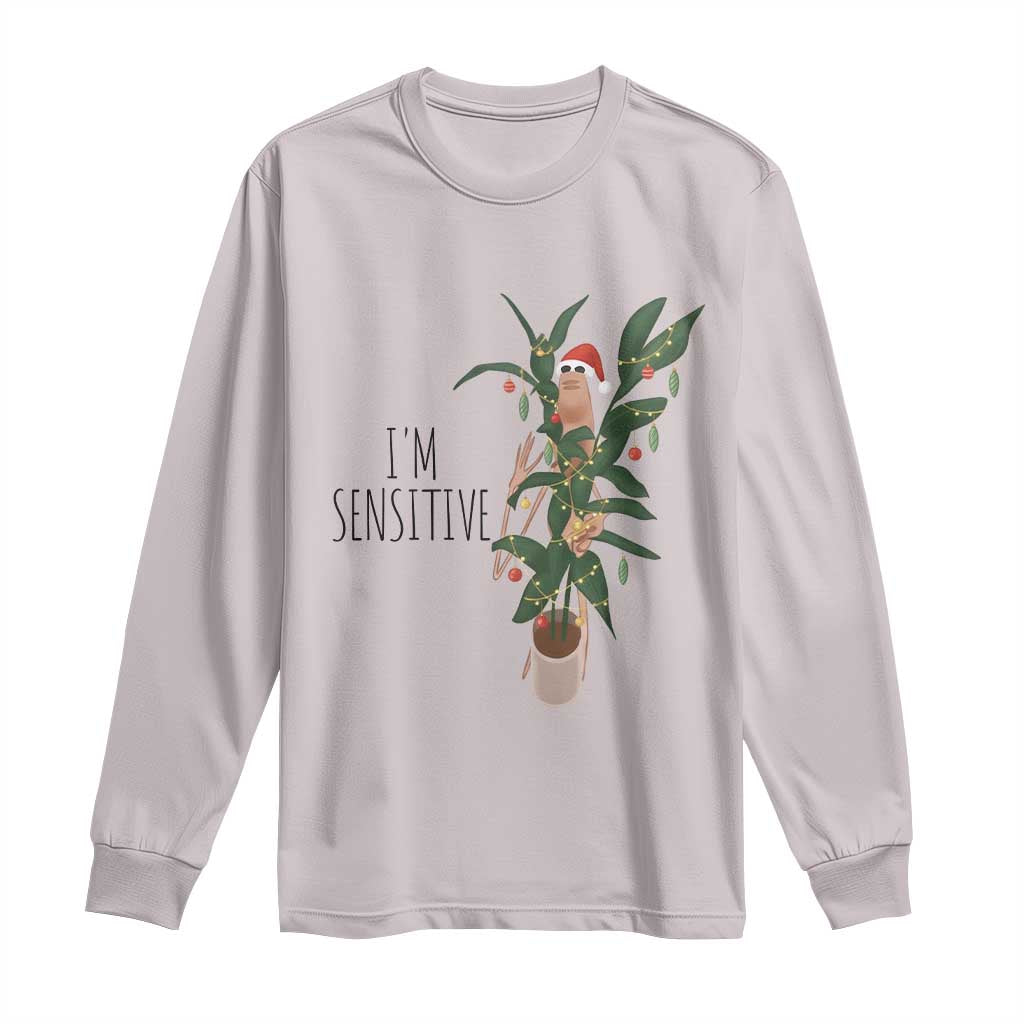 Marcus The Worm Robert Christmas Meme Long Sleeve Shirt I Am Sensitive - Wonder Print Shop