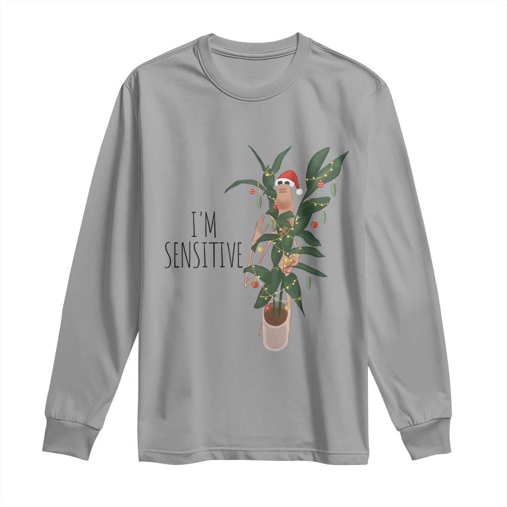 Marcus The Worm Robert Christmas Meme Long Sleeve Shirt I Am Sensitive - Wonder Print Shop