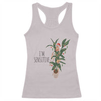 Marcus The Worm Robert Christmas Meme Racerback Tank Top I Am Sensitive - Wonder Print Shop