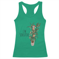 Marcus The Worm Robert Christmas Meme Racerback Tank Top I Am Sensitive - Wonder Print Shop
