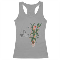 Marcus The Worm Robert Christmas Meme Racerback Tank Top I Am Sensitive - Wonder Print Shop