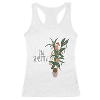 Marcus The Worm Robert Christmas Meme Racerback Tank Top I Am Sensitive - Wonder Print Shop
