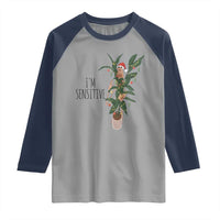 Marcus The Worm Robert Christmas Meme Raglan Shirt I Am Sensitive - Wonder Print Shop