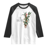 Marcus The Worm Robert Christmas Meme Raglan Shirt I Am Sensitive - Wonder Print Shop