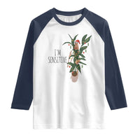 Marcus The Worm Robert Christmas Meme Raglan Shirt I Am Sensitive - Wonder Print Shop