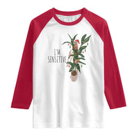 Marcus The Worm Robert Christmas Meme Raglan Shirt I Am Sensitive - Wonder Print Shop