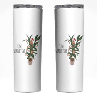 Marcus The Worm Robert Christmas Meme Skinny Tumbler I Am Sensitive - Wonder Print Shop