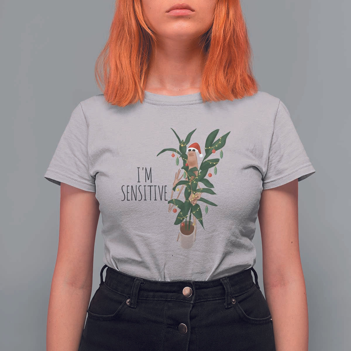 Marcus The Worm Robert Christmas Meme T Shirt For Women I Am Sensitive - Wonder Print Shop