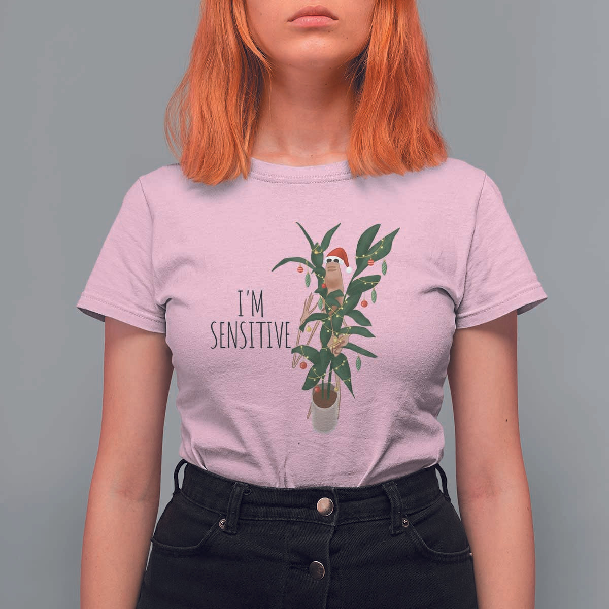 Marcus The Worm Robert Christmas Meme T Shirt For Women I Am Sensitive - Wonder Print Shop