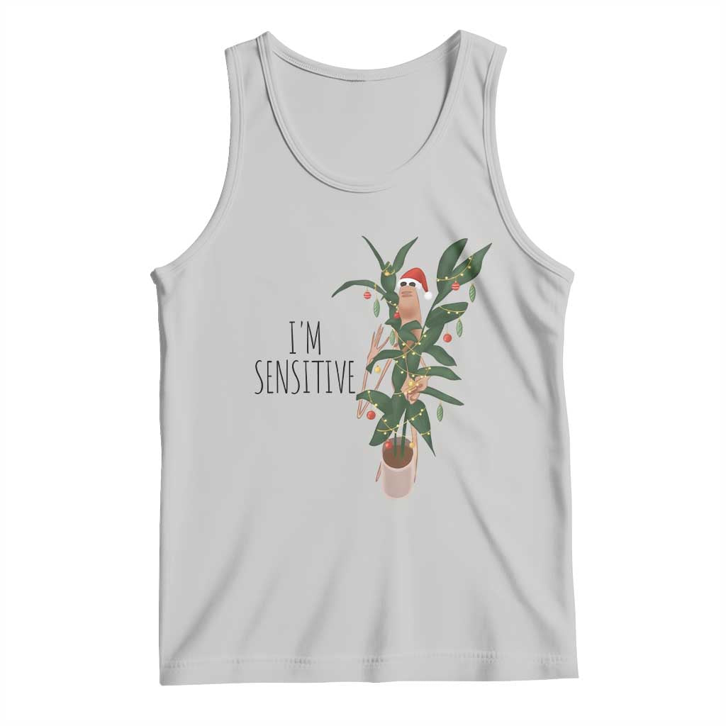 Marcus The Worm Robert Christmas Meme Tank Top I Am Sensitive - Wonder Print Shop