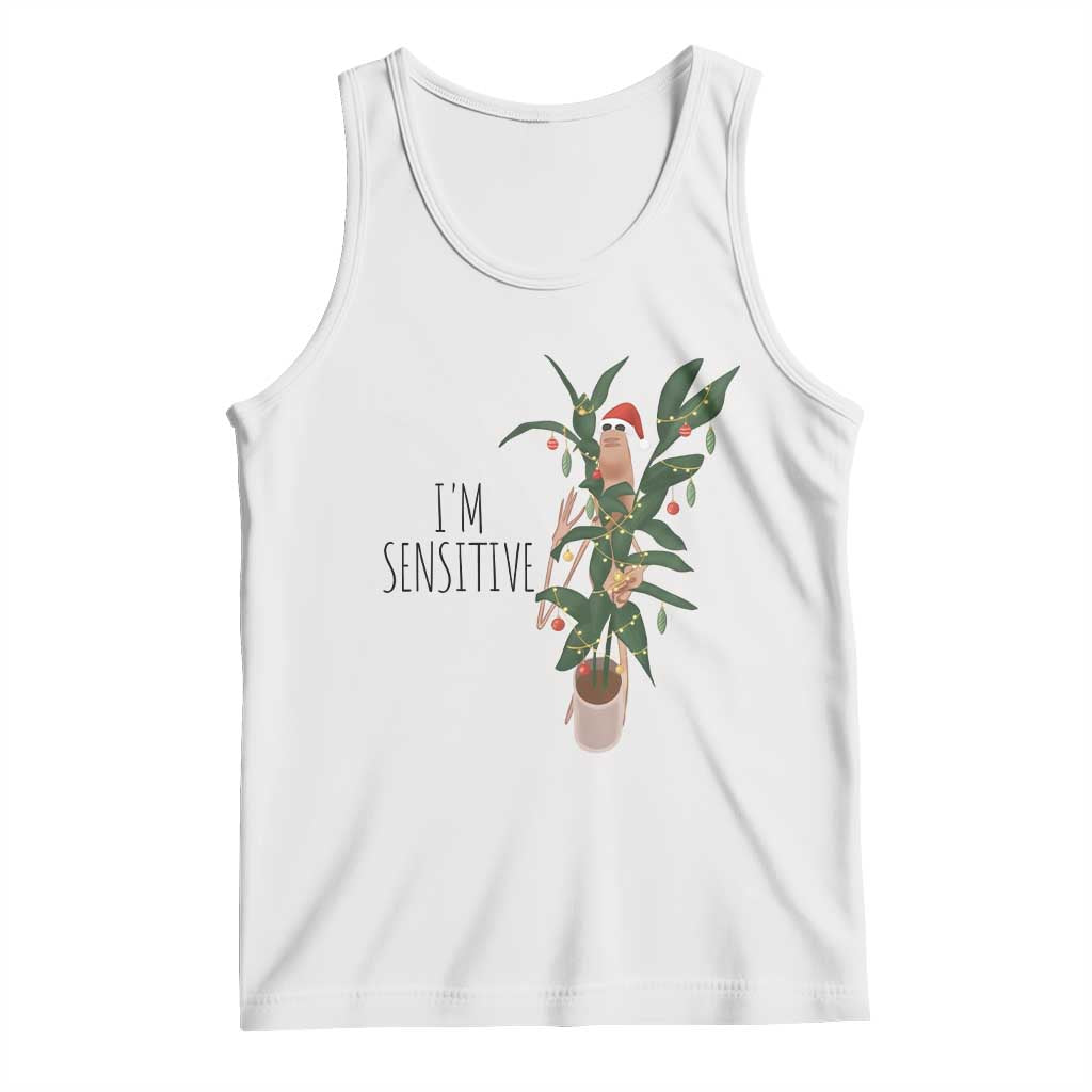 Marcus The Worm Robert Christmas Meme Tank Top I Am Sensitive - Wonder Print Shop