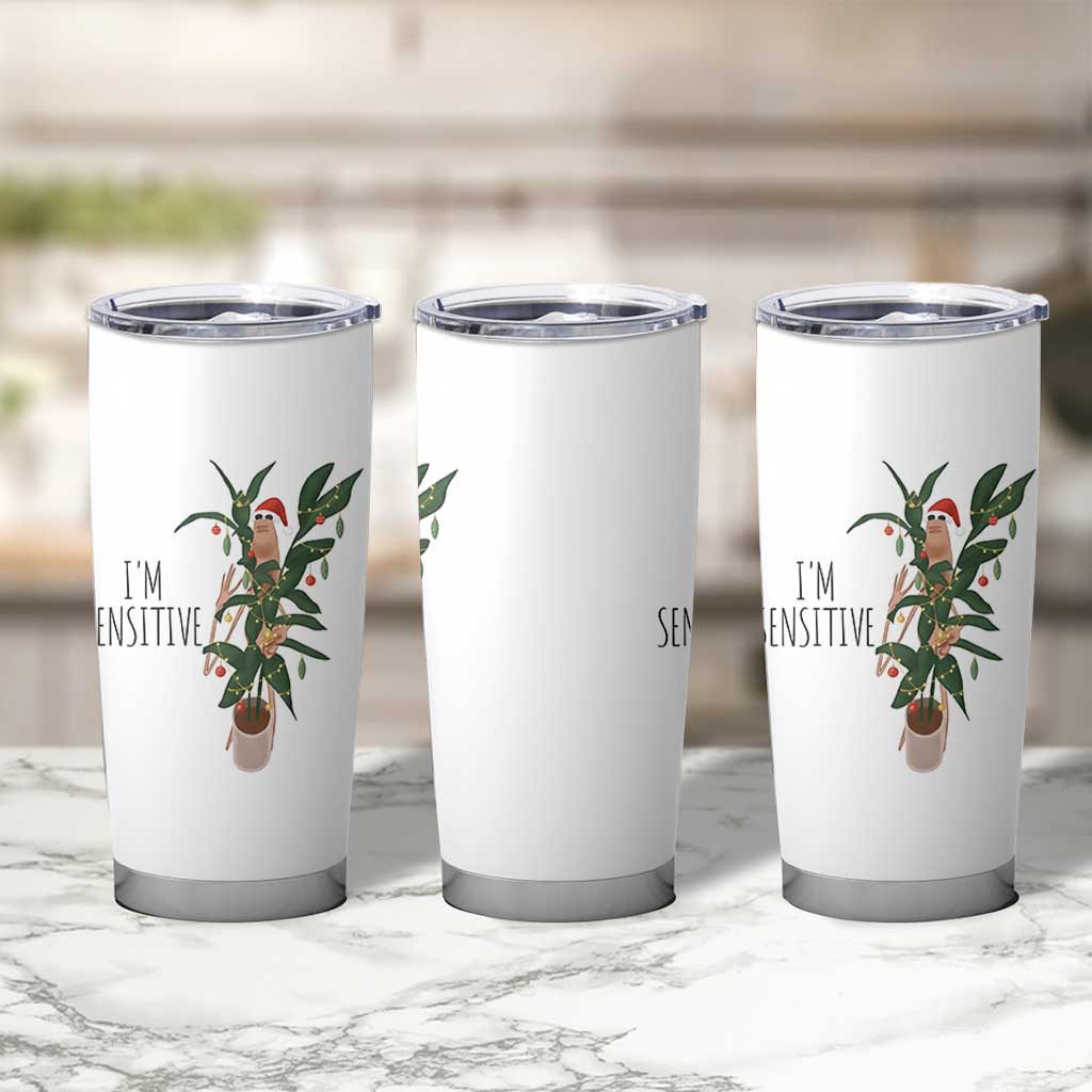 Marcus The Worm Robert Christmas Meme Tumbler Cup I Am Sensitive - Wonder Print Shop