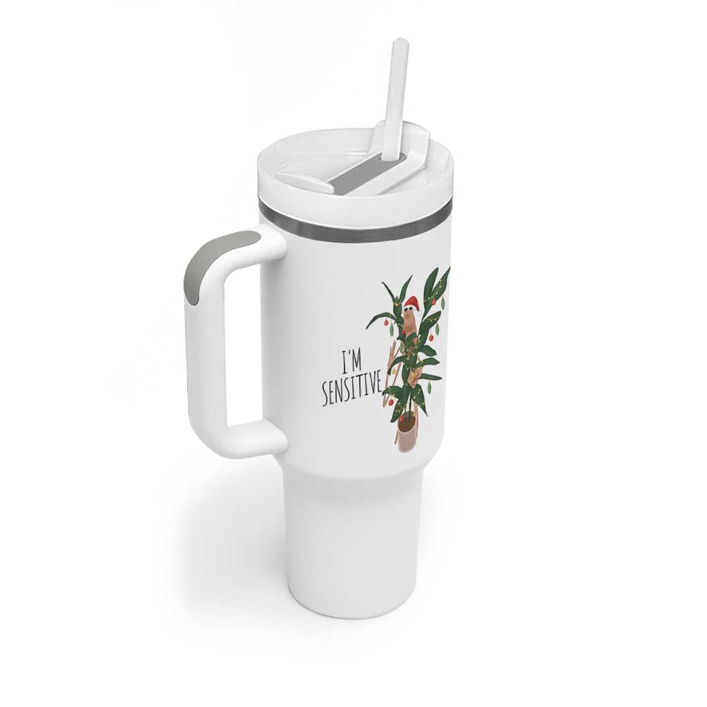 Marcus The Worm Robert Christmas Meme Tumbler With Handle I Am Sensitive - Wonder Print Shop
