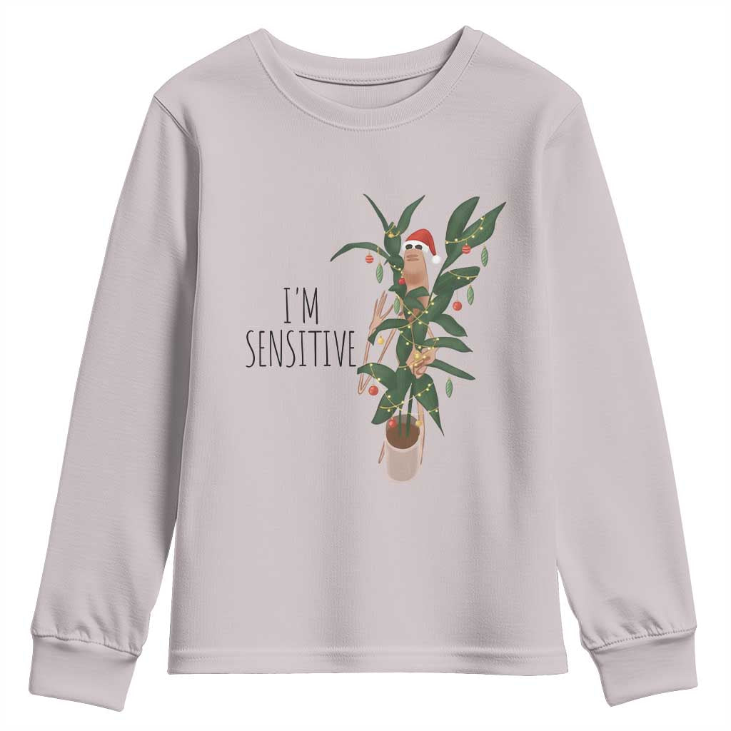 Marcus The Worm Robert Christmas Meme Youth Sweatshirt I Am Sensitive - Wonder Print Shop