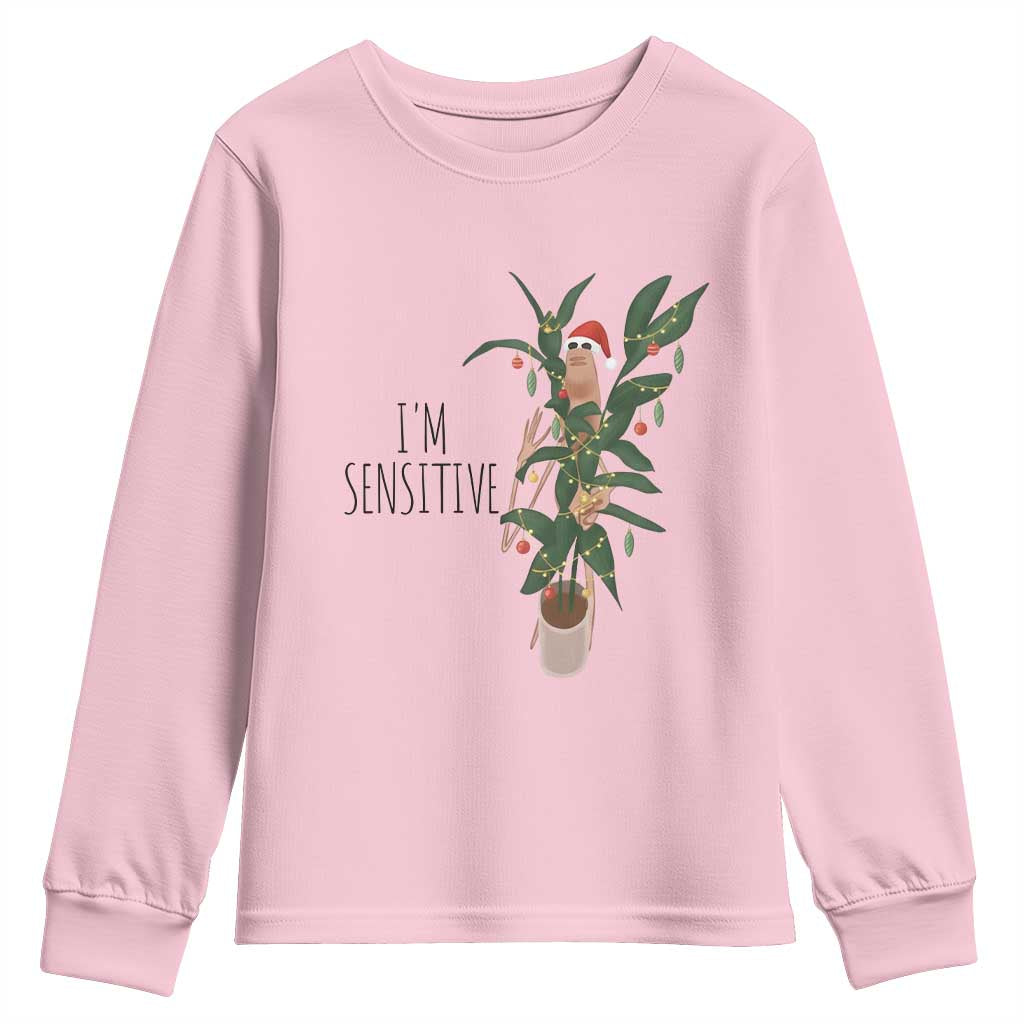 Marcus The Worm Robert Christmas Meme Youth Sweatshirt I Am Sensitive - Wonder Print Shop