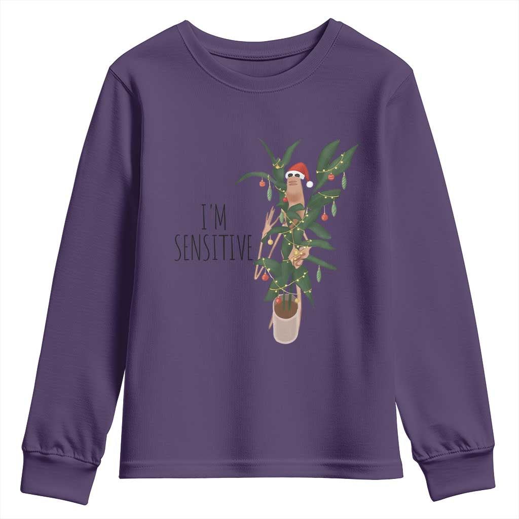 Marcus The Worm Robert Christmas Meme Youth Sweatshirt I Am Sensitive - Wonder Print Shop