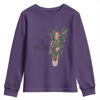Marcus The Worm Robert Christmas Meme Youth Sweatshirt I Am Sensitive - Wonder Print Shop