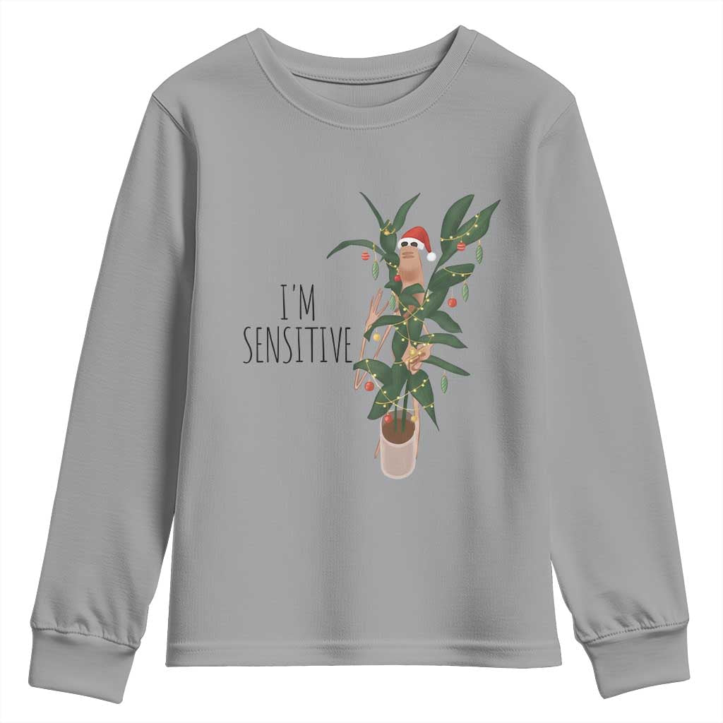 Marcus The Worm Robert Christmas Meme Youth Sweatshirt I Am Sensitive - Wonder Print Shop