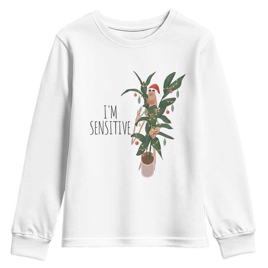 Marcus The Worm Robert Christmas Meme Youth Sweatshirt I Am Sensitive - Wonder Print Shop