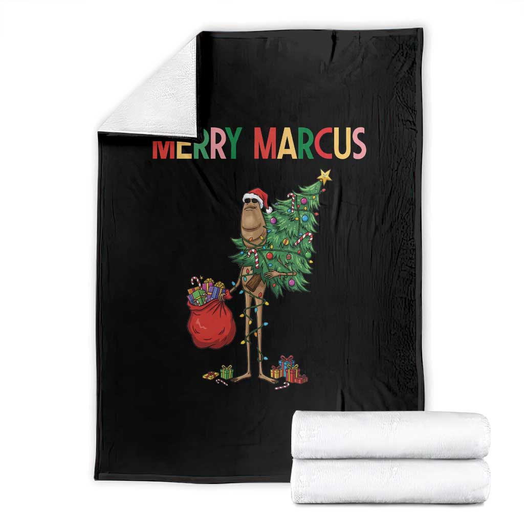 Marcus The Worm Christmas Meme Throw Blanket - Wonder Print Shop