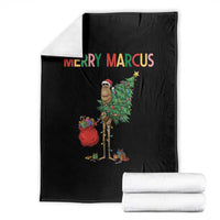 Marcus The Worm Christmas Meme Throw Blanket - Wonder Print Shop