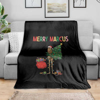 Marcus The Worm Christmas Meme Throw Blanket - Wonder Print Shop