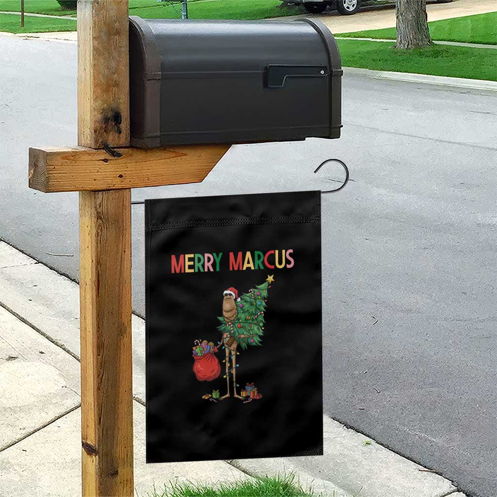 Marcus The Worm Christmas Meme Garden Flag - Wonder Print Shop