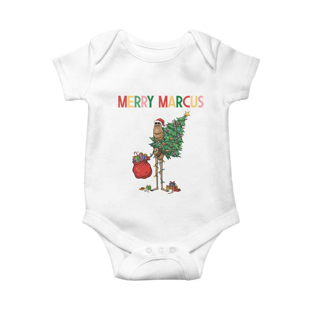 Marcus The Worm Christmas Meme Baby Onesie - Wonder Print Shop