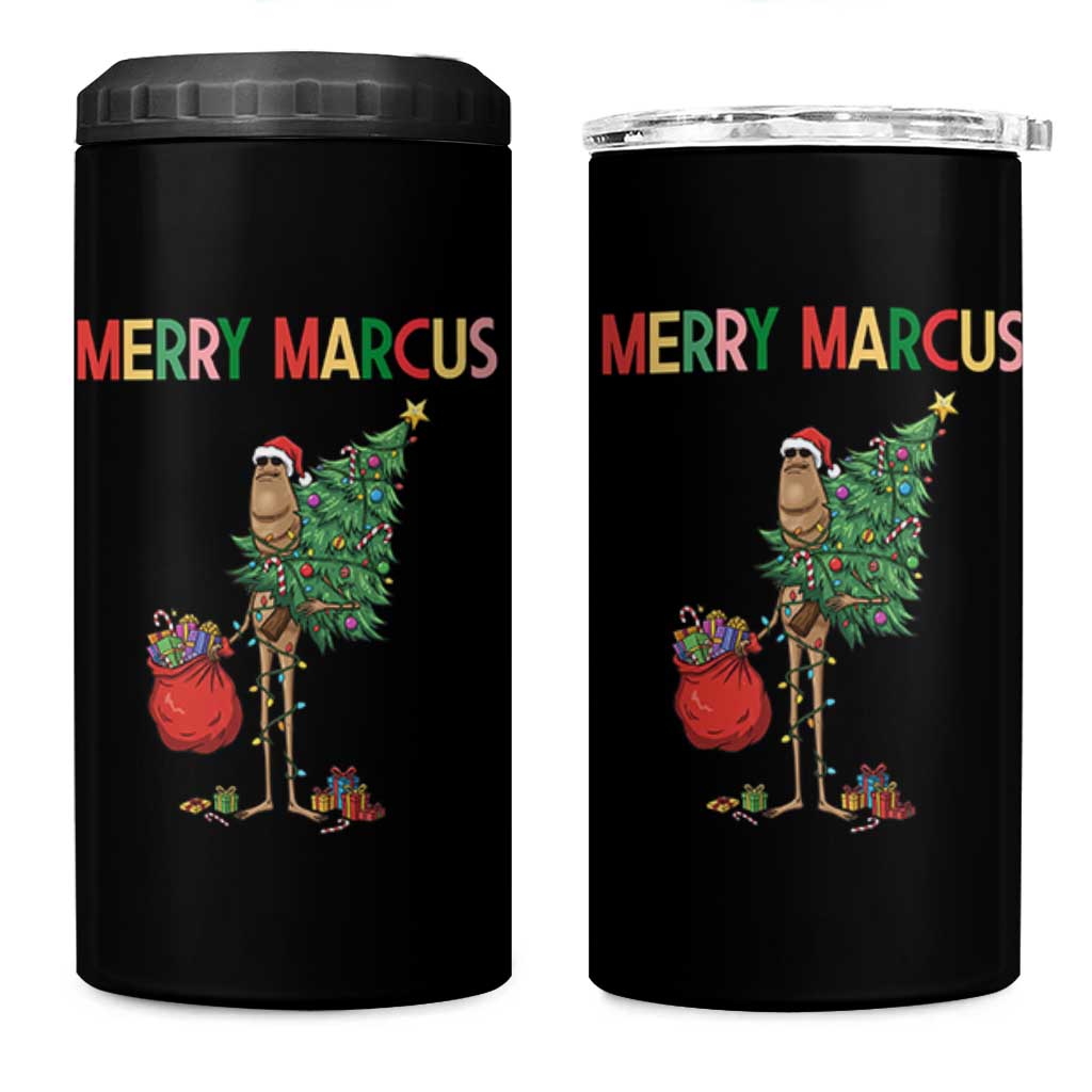 Marcus The Worm Christmas Meme 4 in 1 Can Cooler Tumbler - Wonder Print Shop