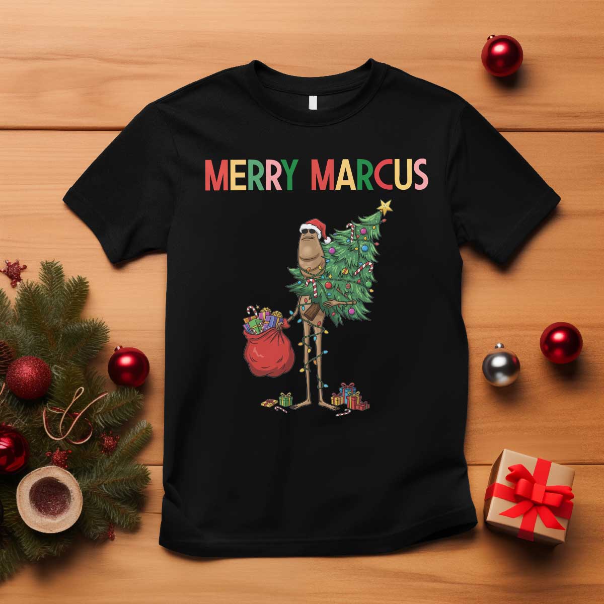Marcus The Worm Christmas Meme T Shirt - Wonder Print Shop