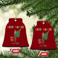 Marcus The Worm Christmas Meme Ceramic Ornament - Wonder Print Shop