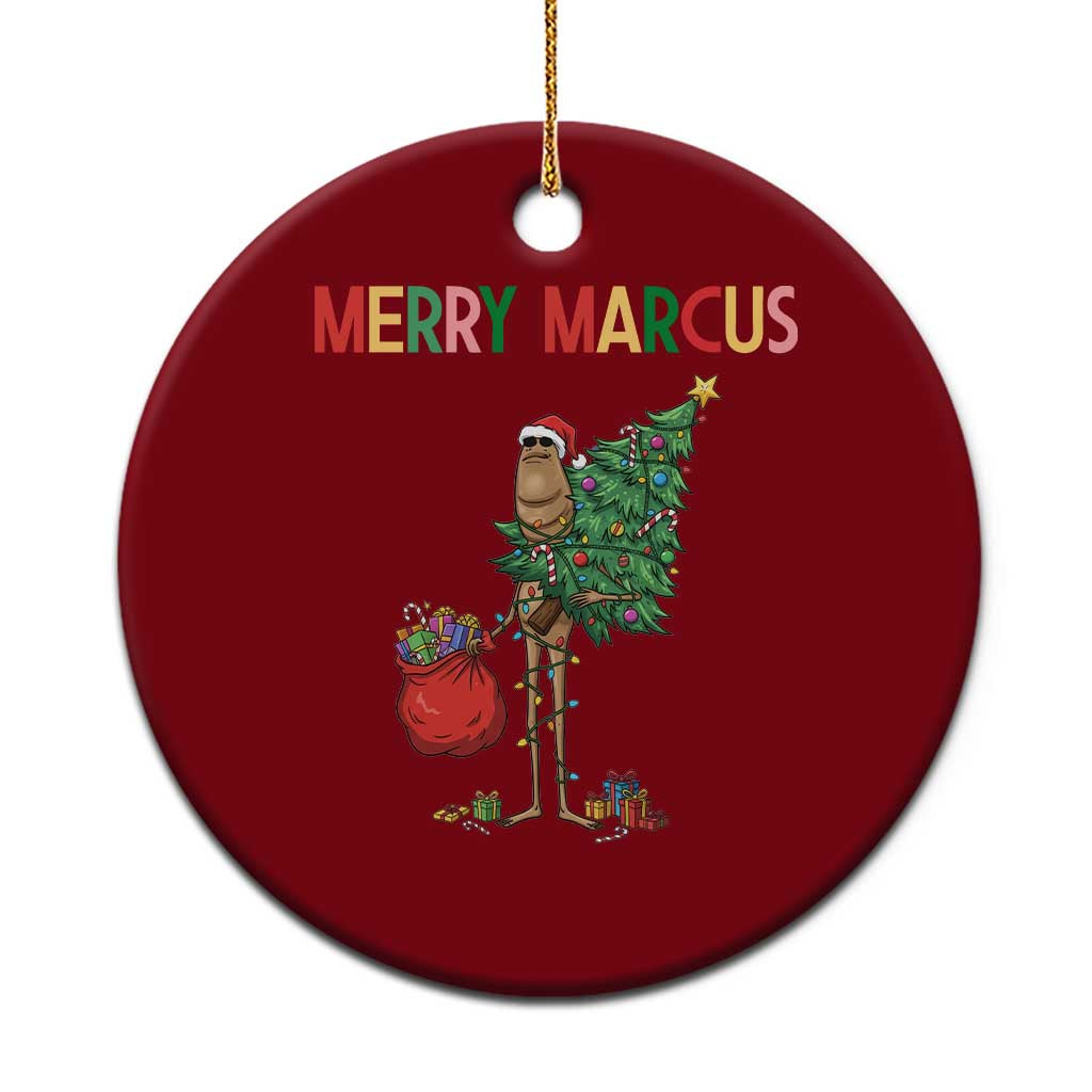 Marcus The Worm Christmas Meme Ceramic Ornament - Wonder Print Shop