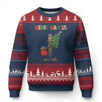 Marcus The Worm Xmas Meme Ugly Christmas Sweater - Wonder Print Shop
