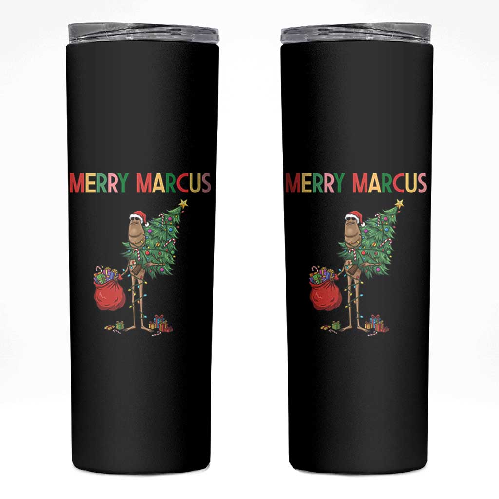 Marcus The Worm Christmas Meme Skinny Tumbler - Wonder Print Shop